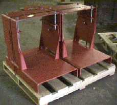 Overhead Subbases Fabricated(welded & cold formed) from 3/8" plate