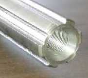 Close Up: Splined Shaft End With Internal Threads